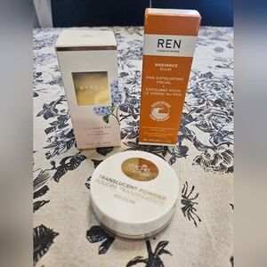 REN PHA Facial + Byroe Hydrating Serum + Rachel Couture Med Finishing Powder